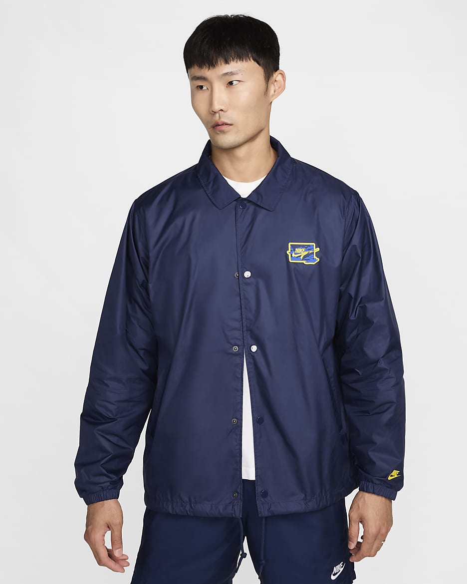 Chamarra de coach para hombre Nike Club